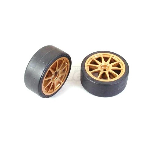 Tamiya Miscellaneous All Drift Tires Type D & Wheels - Fits all Touring Cars