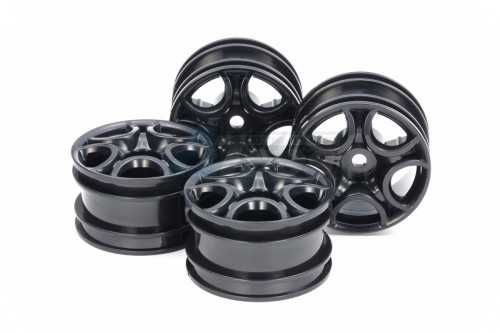 Tamiya Miscellaneous All C-Shaped 10-Spoke Wheel Black 4pcs