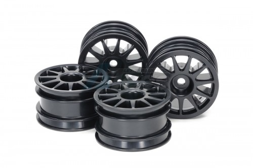 Tamiya Miscellaneous All M-Chassis 11 Spoke Wheel Black x 4