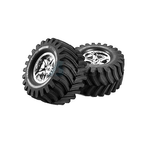 Tamiya Miscellaneous All TGM-02 DV-Lug Tire & Wheel Gold*2