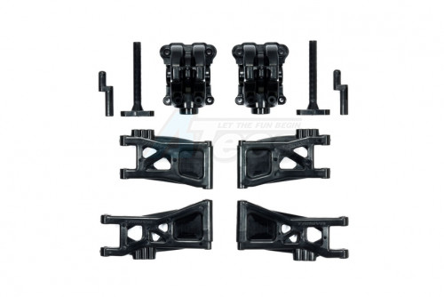 Tamiya Tamiya TT-02B Carbon Reinforced Gear Cover & Lower Suspension Arms (2)