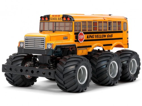 Tamiya Miscellaneous All 1:18 G6-01 King Yellow 6x6 Monster Truck EP Car Kit
