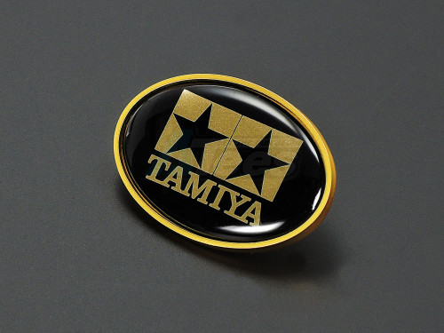 Tamiya Miscellaneous All Tamiya Logo Oval Lapel Pin Black/Gold