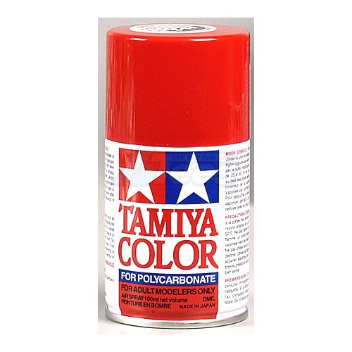 Tamiya Miscellaneous All PS-2 Red Polycarbonate Spray Paint - 100ml PS2