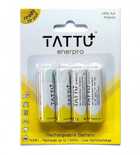 Tattu Miscellaneous All Tattu AAA NIMH 800mAh 1.2V Battery (4pcs) for Mini-Z