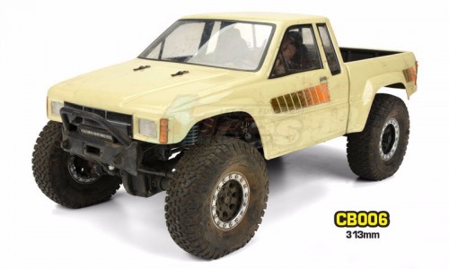 Team C Miscellaneous All 1/10 Crawler Clear Lexan 313mm Body w/ Sticker