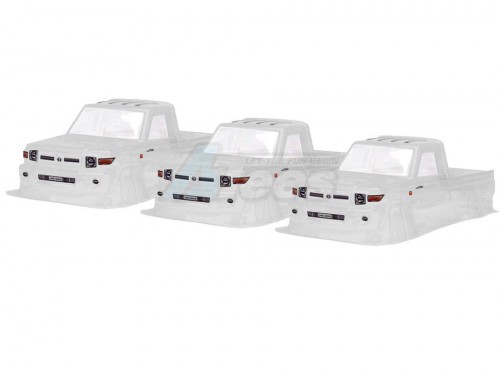 Team C Miscellaneous All LC70 Clear Lexan 1/10 Crawler Body (3pcs) For 313mm Chassis