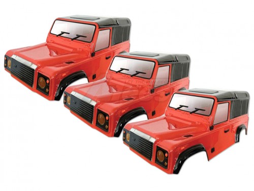 Team C Miscellaneous All Clear Defender D90 1/10 Rock Crawler Body (3pcs) 275mm Chassis