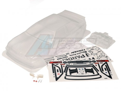 Team C Miscellaneous All 1/10 BMW E30 M3 Pandem Clear Lexan Body W/Rear Mirrors & Light Buckle