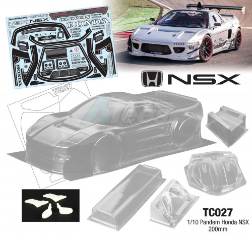 Team C Miscellaneous All 1/10 Pandem Honda NSX 200MM w/ Sticker
