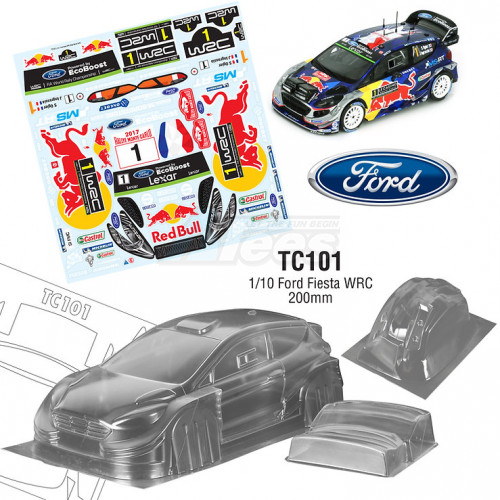 Team C Miscellaneous All 1/10 Ford Fiesta WRC w/ Red Bull Sticker