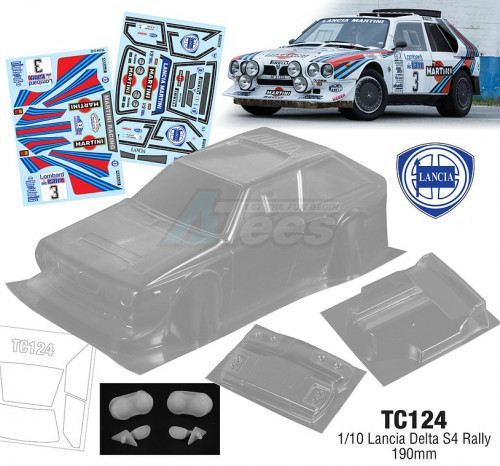 Team C Miscellaneous All 1/10 Lancia Delta S4 Rally (190mm)