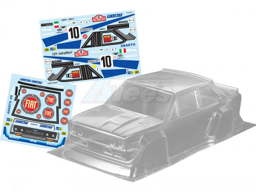 Team C Miscellaneous All 1/10 Flat 131 Rally (190MM) w/ 10 Sticker