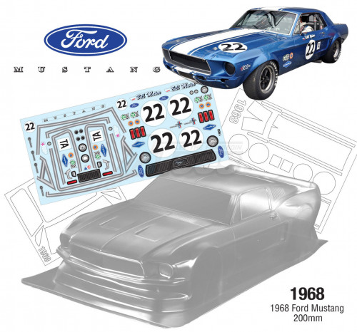 Team C Miscellaneous All 1/10 1968 Ford Mustang