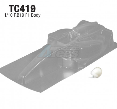 Team C Miscellaneous All 1/10 RB19 F1 Body with Sticker