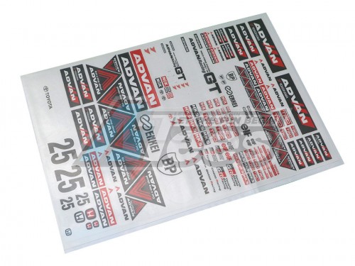Team C Miscellaneous All 1/10 Advan Decal Sticker A4