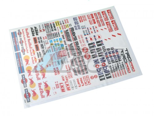 Team C Miscellaneous All 1/10 TRD Decal Sticker A4