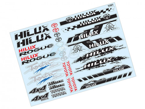 Team C Miscellaneous All 1/10 Hilux Sticker A5