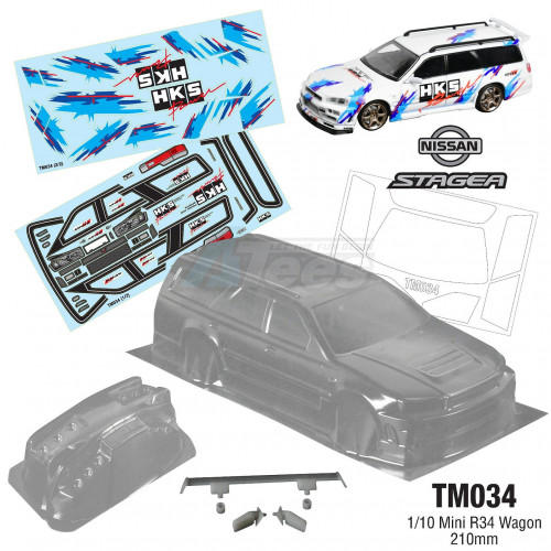 Team C Miscellaneous All 1/10 Mini R34 Wagon 210mm