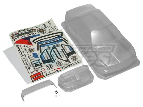 Team C Miscellaneous All 1/10 Mini BMW E30 M3 W/3D Rearwing (210mm) Body w/ Sticker