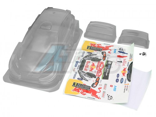 Team C Miscellaneous All Mini Fiesta WRC Wheelbase 210mm Body w/ Red Bull Sticker