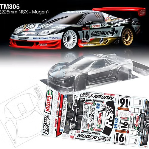 Team C Miscellaneous All 1/10 Mini Honda NSX, 225mm