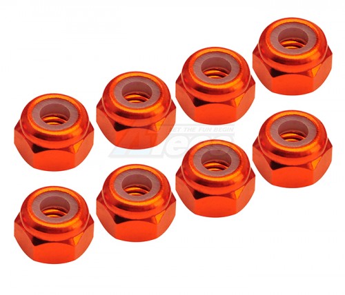 Team C Miscellaneous All M3 Nuts - Orange (8 pcs)