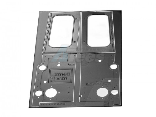 Team DC Traxxas TRX-4 Metal Rear Pannel Protector For D110 Black