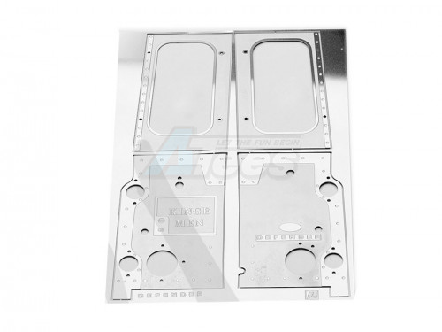 Team DC Traxxas TRX-4 Metal Rear Pannel Protector For D110 Silver