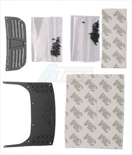 Team DC Traxxas TRX-4M Ford Bronco Middle Trim Panel Plate Of Engine Cover Black