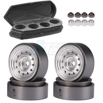 Team DC Traxxas TRX-4M 1.0 Metal Wheel (4) Silver