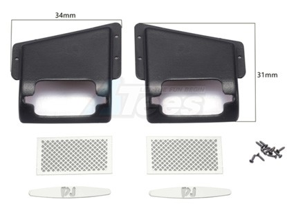 Team DC Traxxas TRX-4 Air Intake Cover Air Filter High Flow for Traxxas TRX4 Land Rover Defender D90 D110