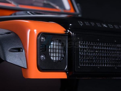 Team DC Traxxas TRX-4 1:10 Scale Front Metal Lamp Guard Protectiong Kit For Traxxas TRX4 Defender Car Shell DJX-9033 (1Kit) Black