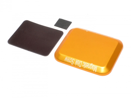 Team Raffee Co. Miscellaneous All Aluminum Screw Tray With Magnetic Pad For RC Car (108MM X88MM) Gold