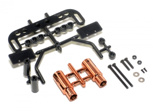 Team Raffee Co. Miscellaneous All Realistic RC Exhaust Tune Pipe W/Accessories Bronze