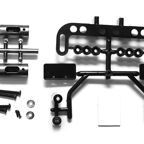 Team Raffee Co. Miscellaneous All Realistic Rc Exhaust Tune Pipe W/accessories Gun Metal