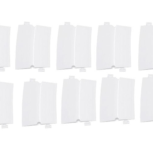 Team Raffee Co. Miscellaneous All Small Curved Drifted Track Parts (10 Pcs in 1 package) White