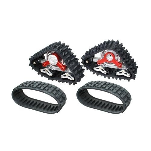 Team Raffee Co. Axial SCX10 Snow Sand Caterpillar Set For Crawler 1 Pair Red