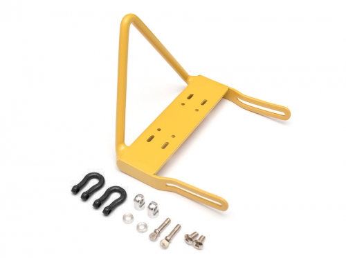 Team Raffee Co. Axial SCX10 Steel Front Bumper B With Towing Hooks - 1 Set Yellow