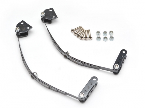 Team Raffee Co. Team Raffee Co. TRC-D110 Steel Leaf Spring W/ Mount Set for TF2 LC70 Defender D90 D110 1 Pair Black