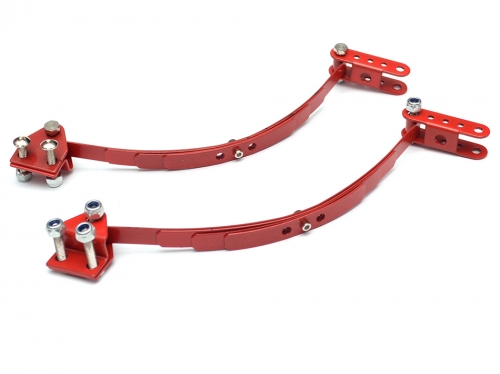 Team Raffee Co. Miscellaneous All Steel Leaf Spring Set With Mount for D90/D110 1 Pair Red