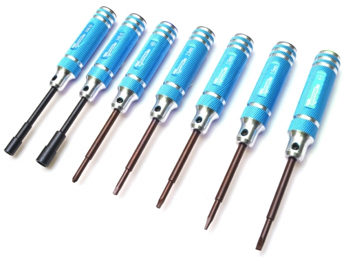 Team Raffee Co. Miscellaneous All Mini Tools Set (7pcs) 1 Set With Carrying Bag Blue
