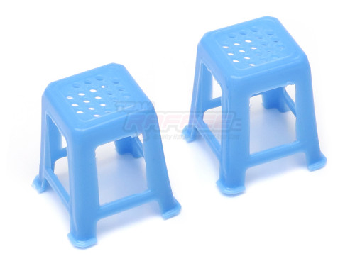 Team Raffee Co. Miscellaneous All Scale Accessories - Stool (2) Blue