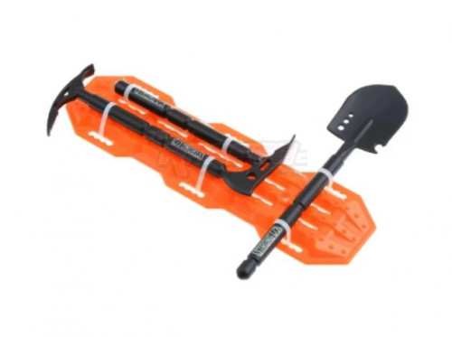 Team Raffee Co. Miscellaneous All Scale Accessories - 1/10 Tools Set (Shovel Axe Pickaxe) - OR & BK