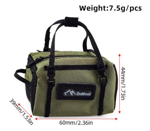 Team Raffee Co. Miscellaneous All Scale Accessories - Outdoor Bag -Small (Military Green)
