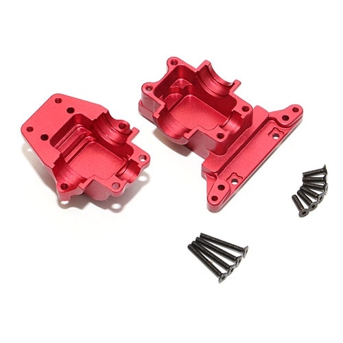 Team Raffee Co. Traxxas LaTrax Teton Aluminum Front/Rear Gear Box – 1 Set Red