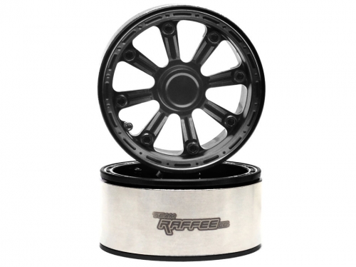 Team Raffee Co. Miscellaneous All Gemini™ 1.9 High Mass Beadlock Aluminum Wheels Spoke-8 (2) Black