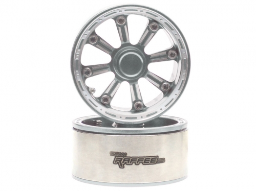 Team Raffee Co. Miscellaneous All Gemini™ 1.9 High Mass Beadlock Aluminum Wheels Spoke-8 (2) Silver