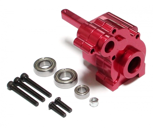 Team Raffee Co. Axial Wraith Aluminum Transmission Case - 1 Pc Red