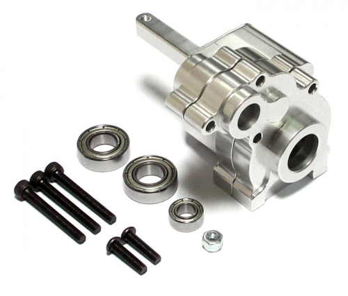 Team Raffee Co. Axial Wraith Aluminum Transmission Case - 1 Pc Silver